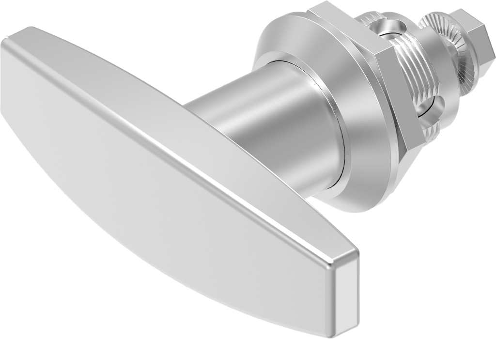 T-greep zonder cilinder, RVS 316