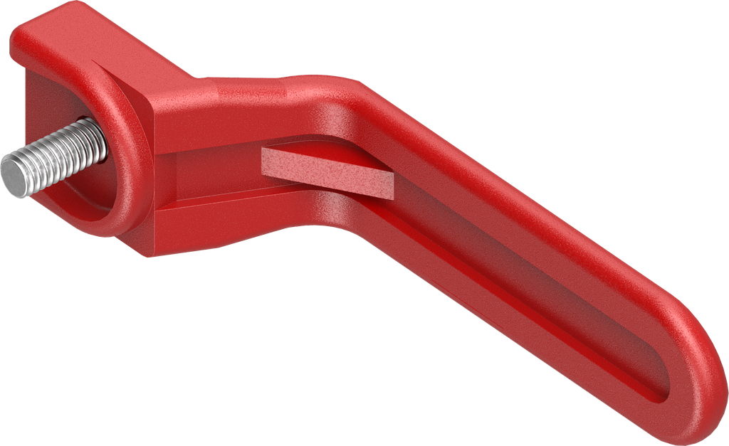 Binnengreep, polyamide rood