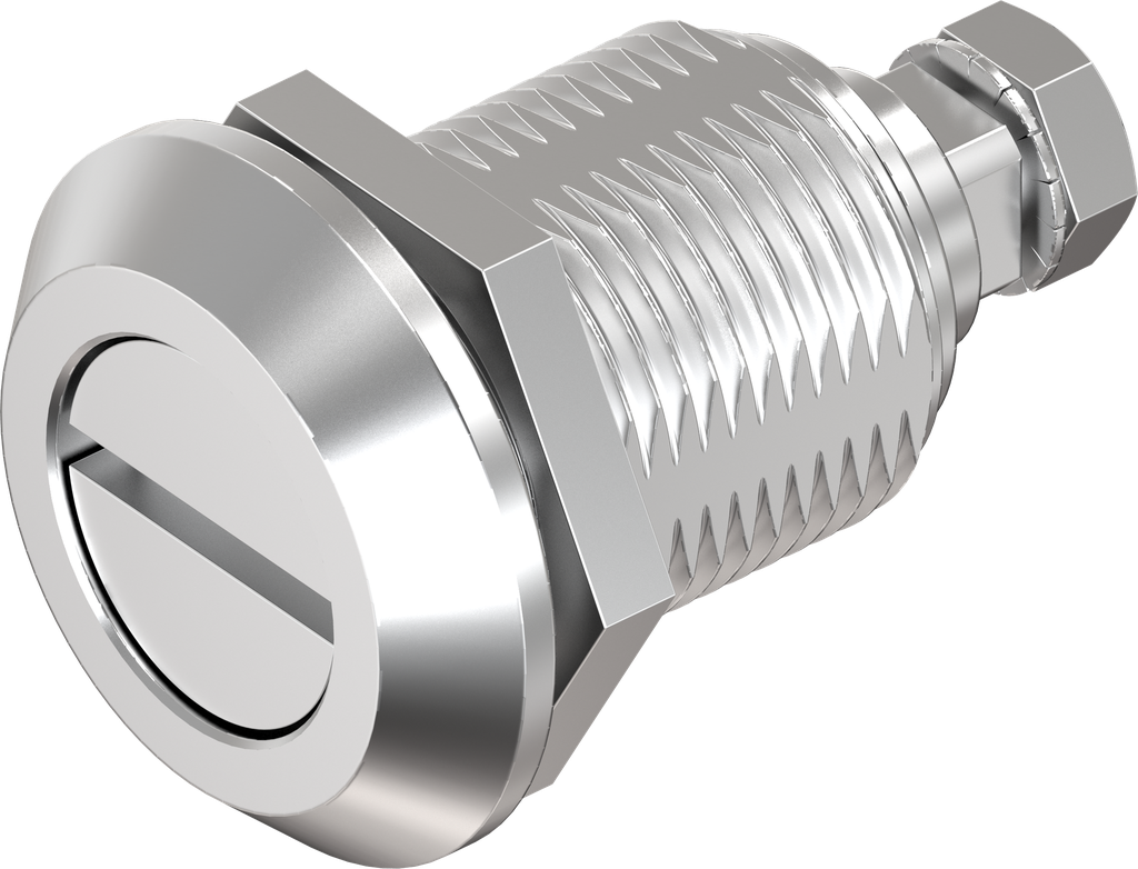 Chiusura 1/4 di giro a compressione intaglio 2x4, acciaio inox AISI 316