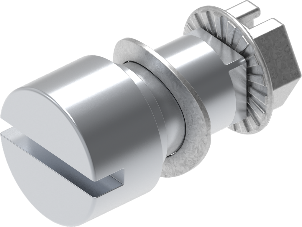 Inserto ranura 1,5 x 3, zamak cromado