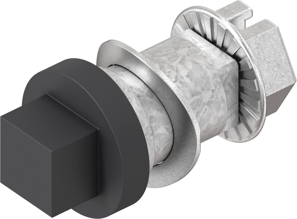 rotor carré 6, zamak époxy noir