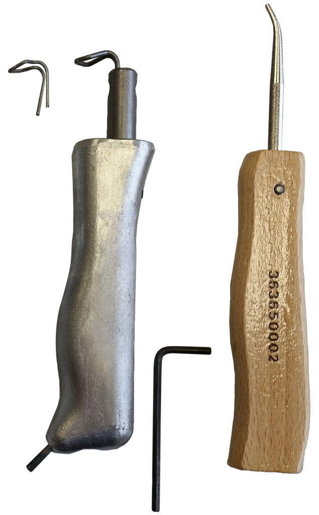 Due kit per il montaggio del vetro e della gomma di bloccaggio; 