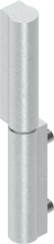 charnière en profilé à visser et soudable, acier zingué