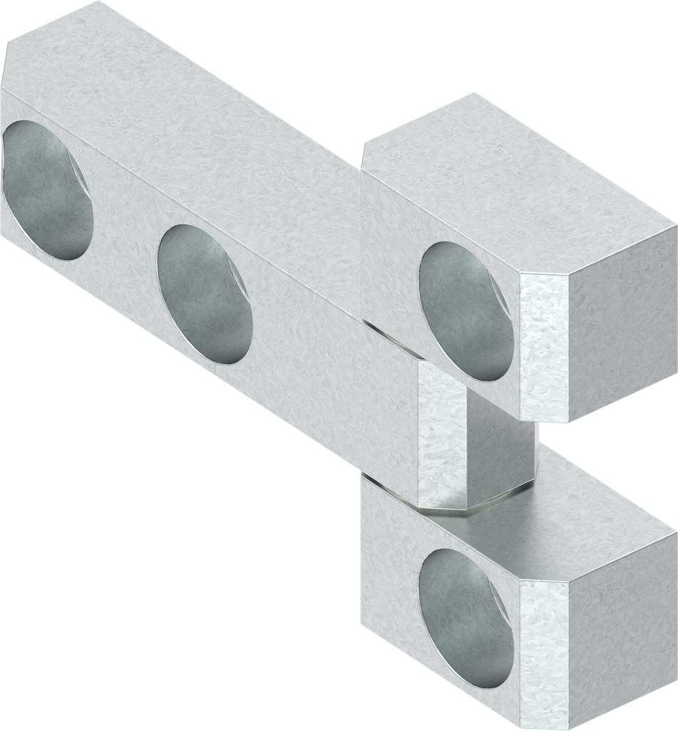 Cerniera 180°, acciaio zincato