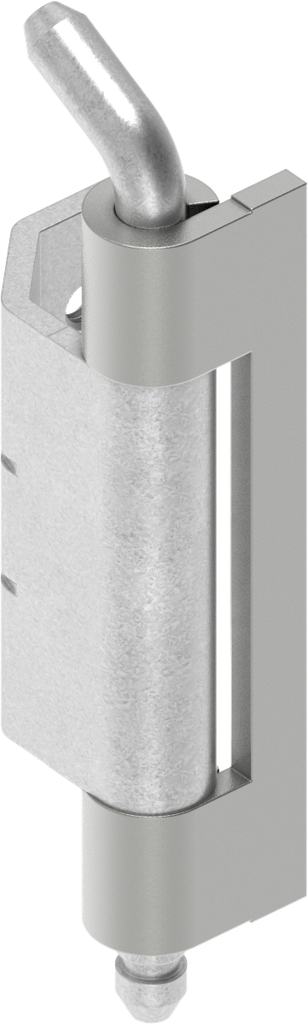 charnière 120°, acier zingué et brut