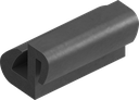 Profilo per vetro, EPDM 60 ± 5 Shore A nero