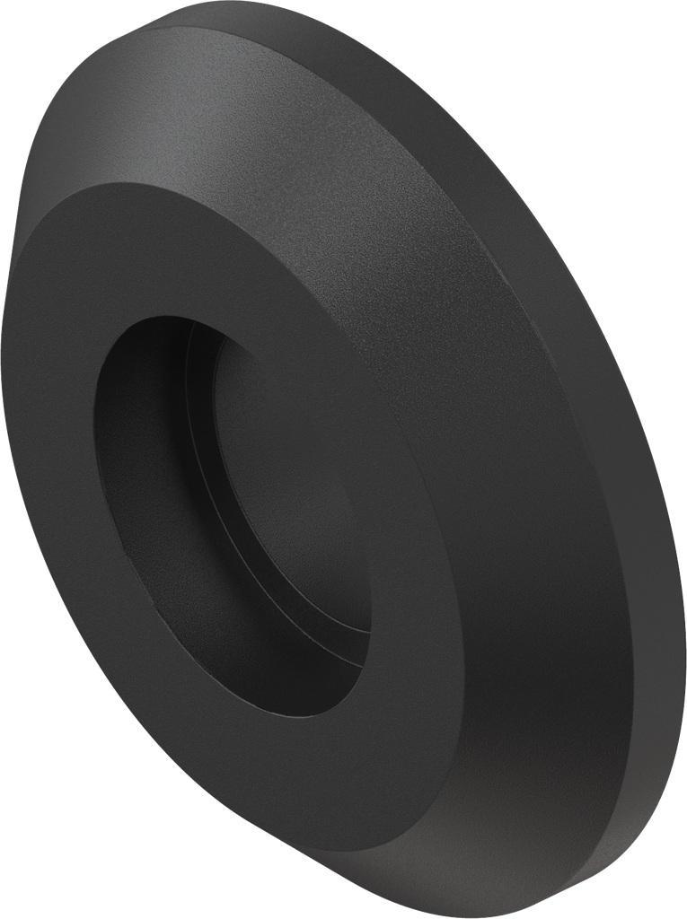 Rozet, polyamide GF zwart