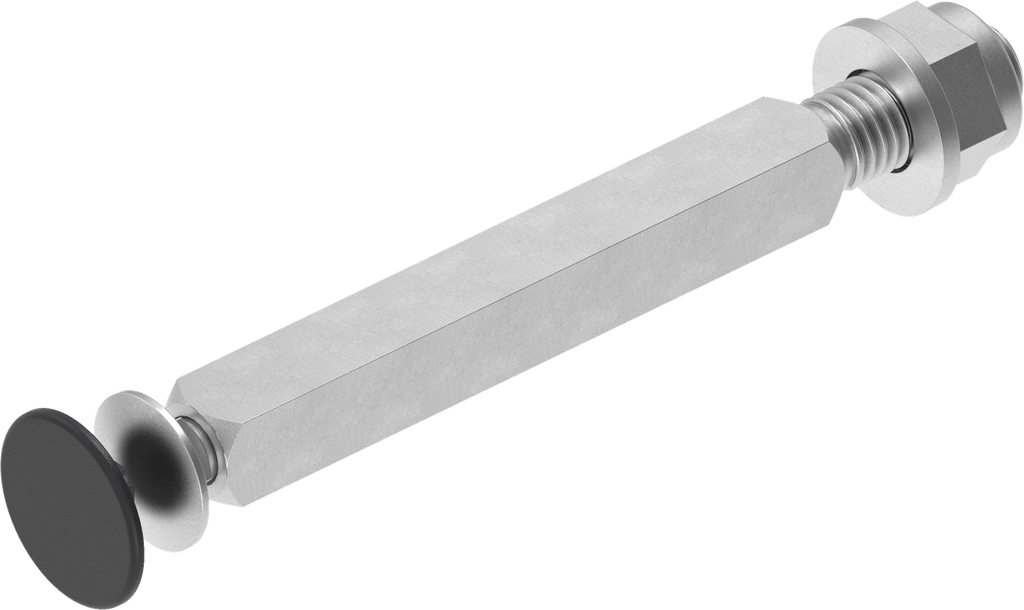 Eje, acero galvanizado