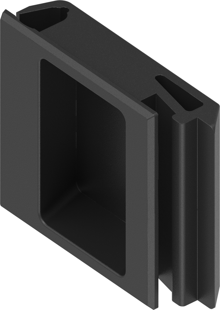 Schnappverschluss, klipsbar, Polyamid GF schwarz