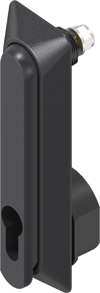 Maneta giratoria "corta" para cilindro perfilado 40 mm (A = 30 mm), poliamida GF negro