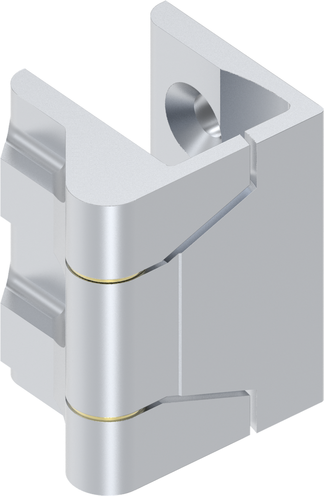 charnière 180°, zamak chromé