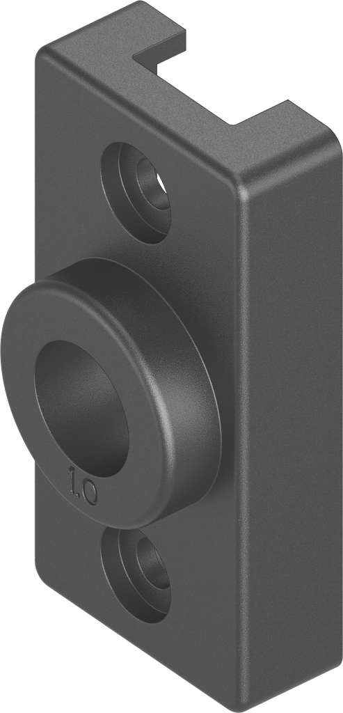 Casquillo del cojinete sin stop para Ts = 1 mm, poliamida GF V0 negro