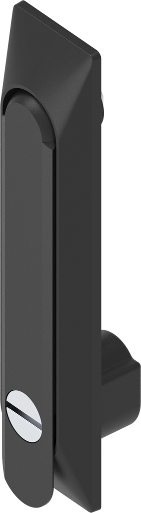 Maniglia girevole 1150 con incavo universale con inserto intaglio 2x4, poliammide e zama nero verniciato a polvere