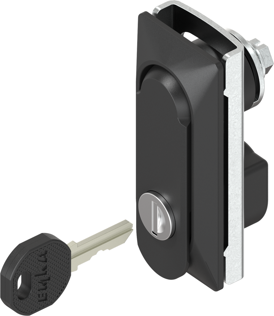 Zwenkgreep 1152 verschillend sluitend, Zamak zwart gepoedercoat