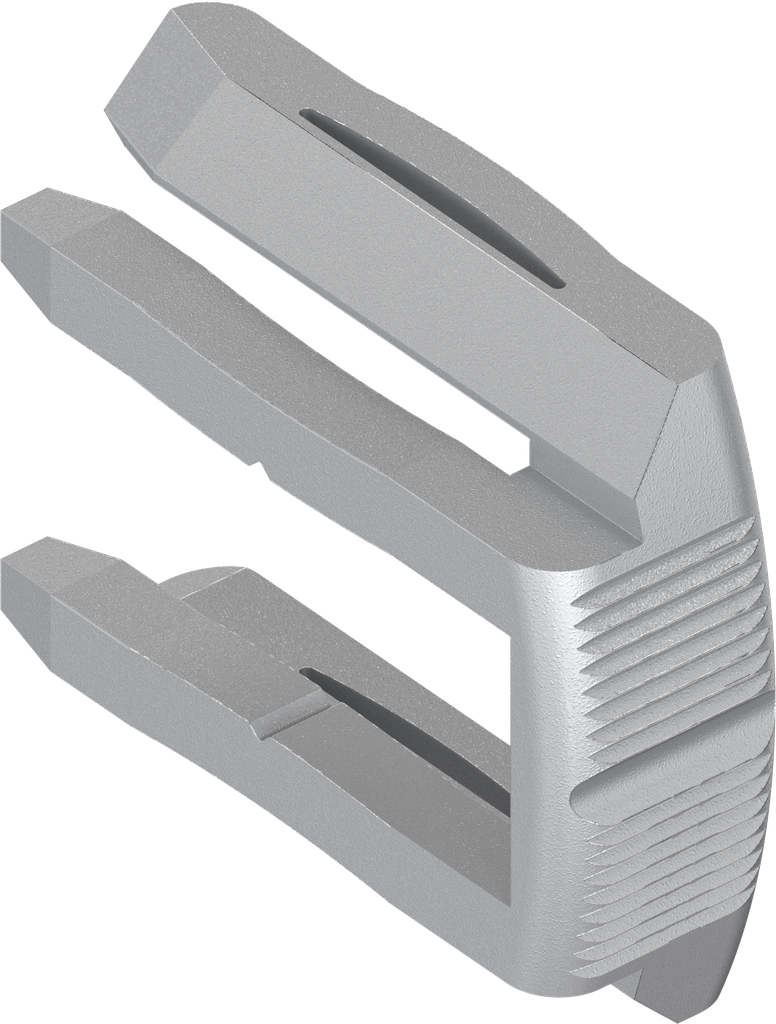 Verriegelungsgabel grau Ral 7032