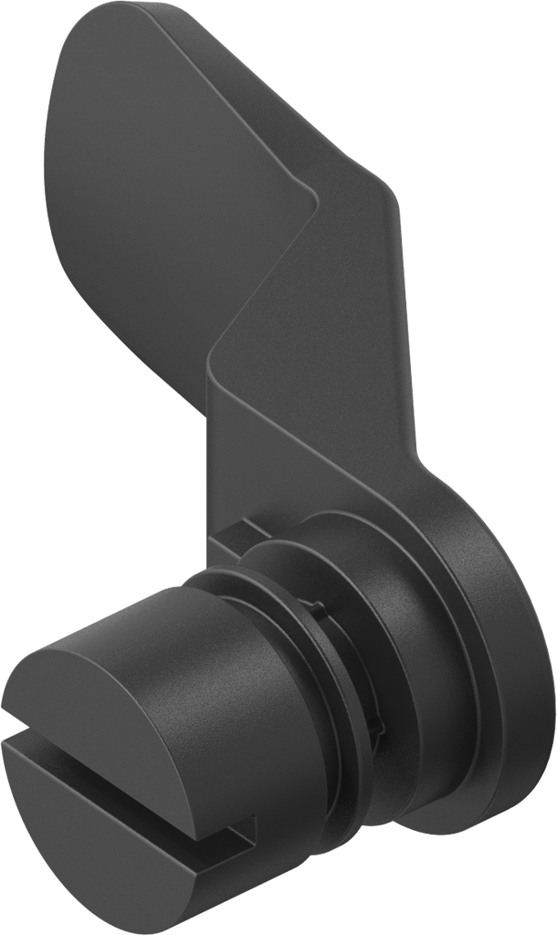 Linguetta intaglio 2x4, poliammide GF nero