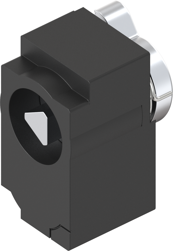 Módulo de cierre con inserto triángulo 7, poliamida GF negro