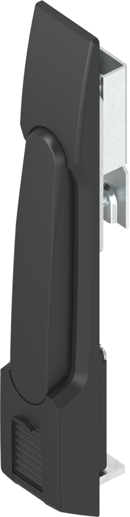 Zwenkgreep met drukknop module, polyamide GF zwart