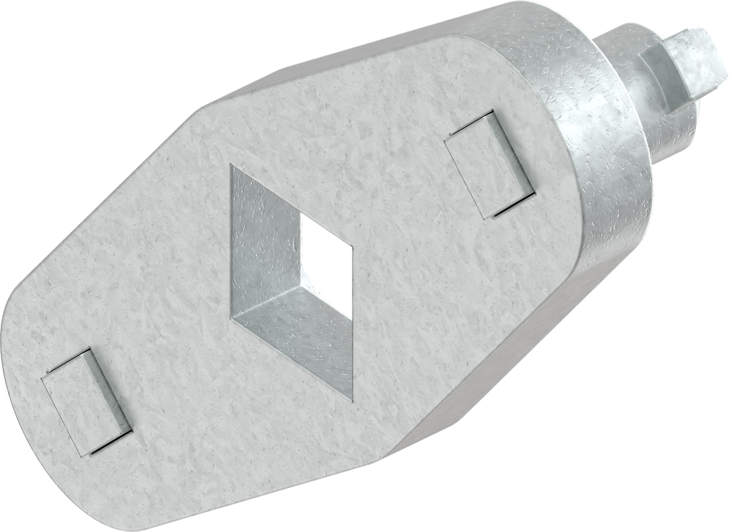 Propulsore per aste, acciaio zincato