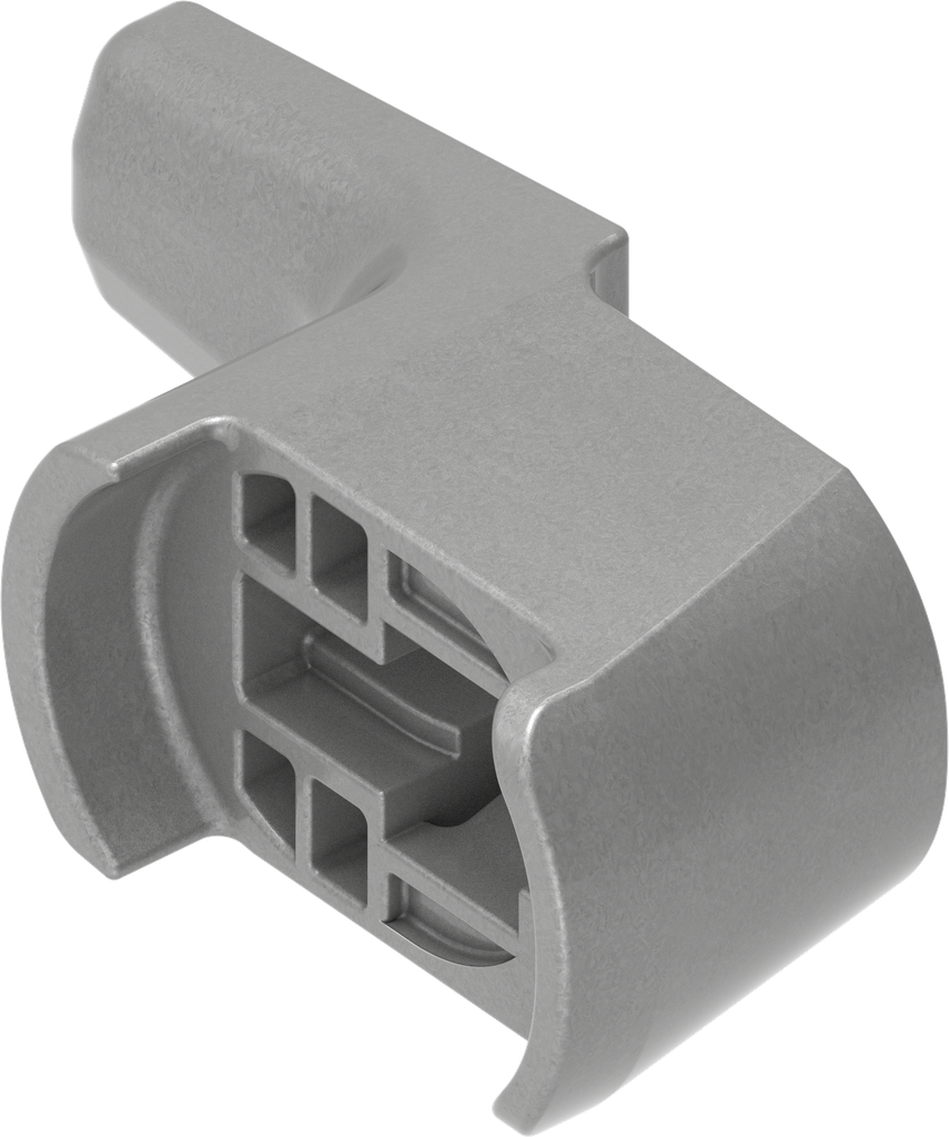 Came d'encliquetage H = 22 mm, polyamide GF gris argent métallisé