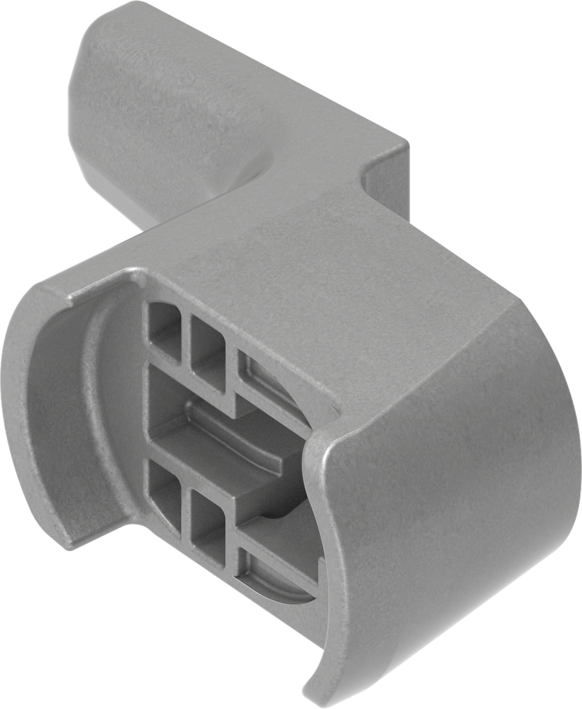 Came d'encliquetage H = 24 mm, polyamide GF gris argent métallisé