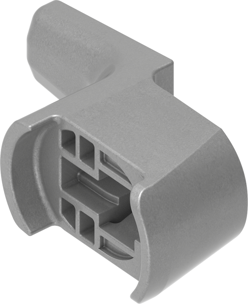 Came d'encliquetage H = 24 mm, polyamide GF gris argent métallisé