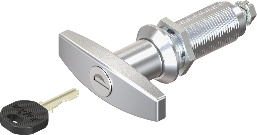 quart de tour avec poignée en T clé EK 333, zamak chromé