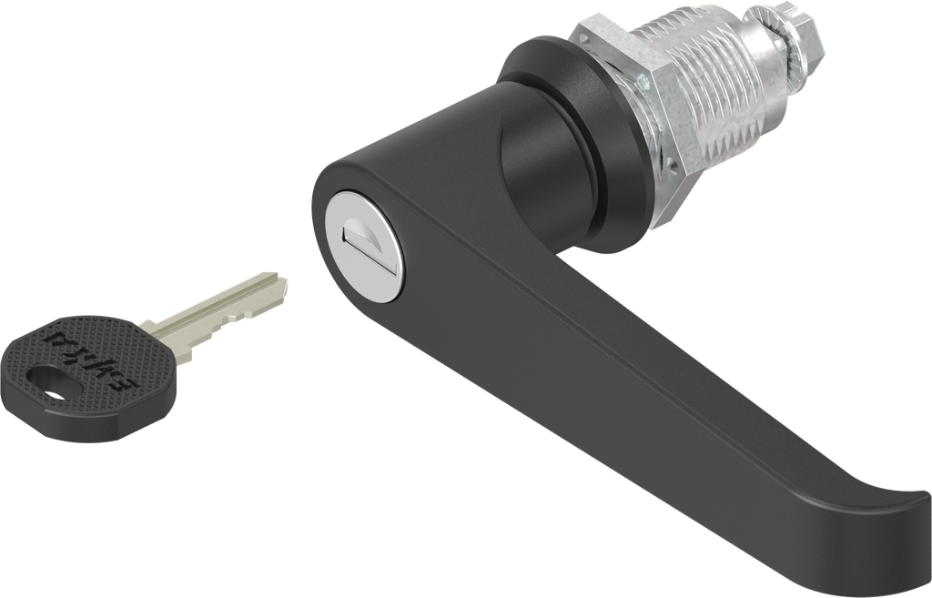 L-greep sleutelnummer EK 333, Zamak zwart gepoedercoat