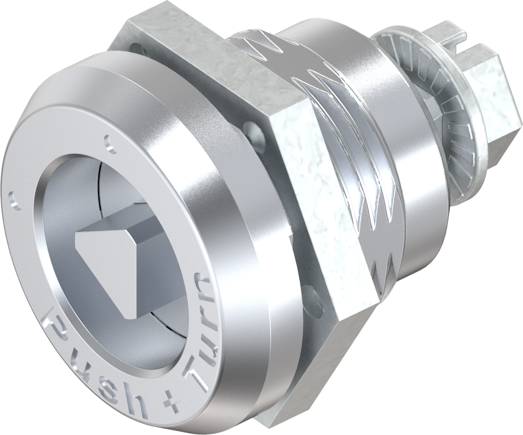 Trilvast slot driekant 7, Zamak verchroomd