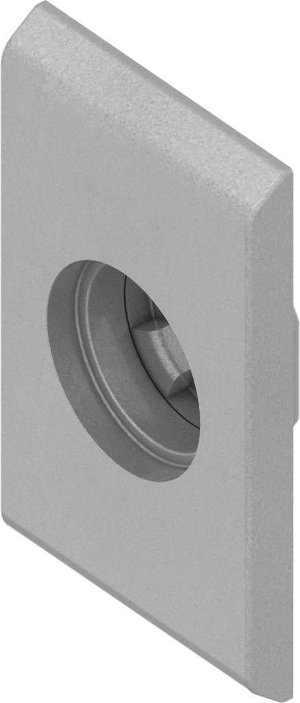 slothuis voor snelle montage, polyamide GF zilvergrijs metallic