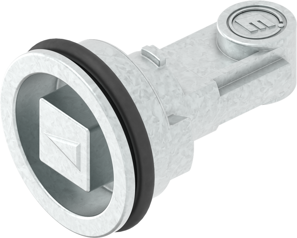 Inserto cuadradillo 8 para montaje rápido, zamak galvanizado