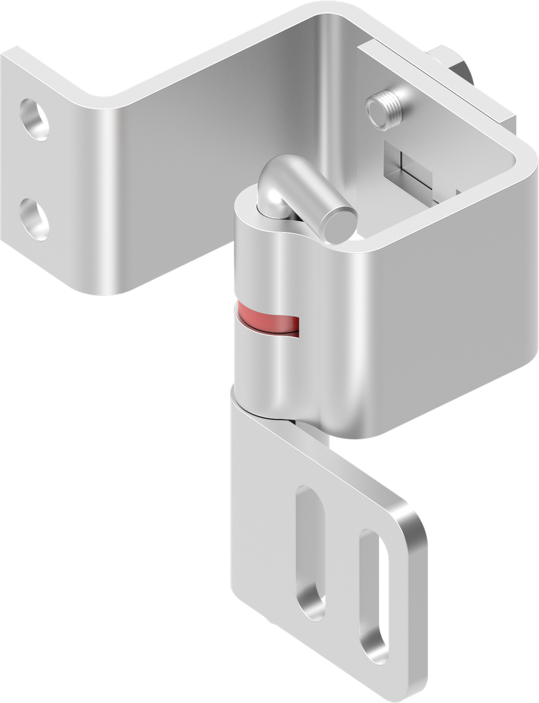 charnière invisible 90°, inox AISI 304
