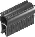 Sealing profile, self-clamping, EPDM 45 ± 5 Shore A; clamping profile EPDM 60 ± 5 Shore A black